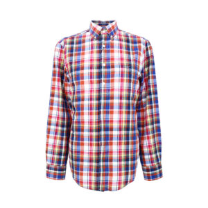 Gant férfi hosszú ujjú ing, színes kockás, 100% pamut, regular fit