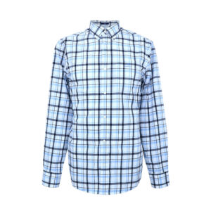 Gant férfi hosszú ujjú ing, kék kockás, tech prep, regular fit