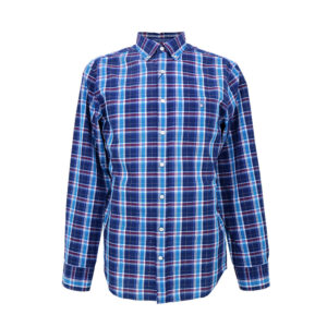 Gant férfi hosszú ujjú ing, színes kockás, 100% pamut, regular fit