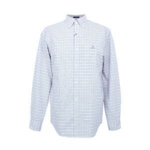 Gant férfi hosszú ujjú ing, színes kockás, 100% pamut, regular fit