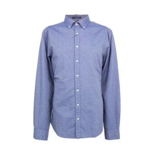 Gant férfi hosszú ujjú ing, világoskék, 100% pamut, slim fit