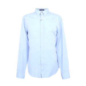 Gant férfi hosszú ujjú ing, világoskék, 100% pamut, slim fit