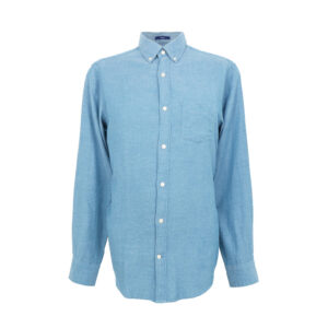 Gant férfi hosszú ujjú ing, világoskék, 100% pamut, regular fit