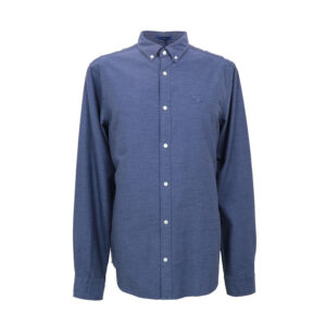 Gant férfi hosszú ujjú ing, sötétkék, 100% pamut, slim fit