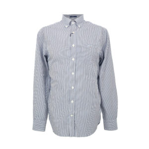 Gant férfi hosszú ujjú ing, sötétkék csíkos, 100% pamut, regular fit