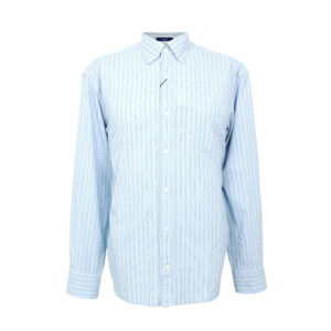 Gant férfi hosszú ujjú ing, kék-zöld csíkos, 100% pamut, relaxed