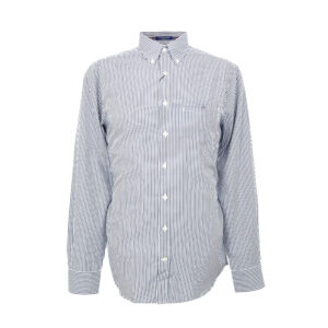 Gant férfi hosszú ujjú ing, sötétkék csíkos, 100% pamut, regular fit