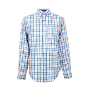 Gant férfi hosszú ujjú ing, színes kockás, 100% pamut, regular fit