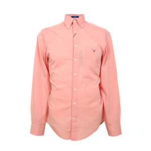 Gant férfi hosszú ujjú ing, lazacszín, 100% pamut, regular fit