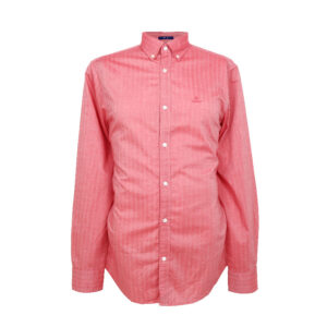 Gant férfi hosszú ujjú ing, lazacszín, 100% pamut, regular fit