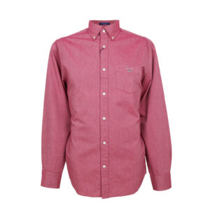 Gant férfi hosszú ujjú ing, bordó, 100% pamut, regular fit