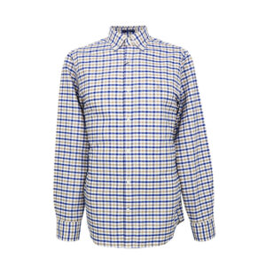 Gant férfi hosszú ujjú ing, színes kockás, 100% pamut, regular fit