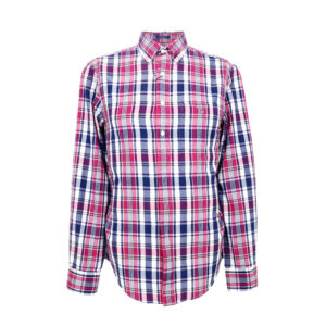 Gant férfi hosszú ujjú ing, színes kockás, 100% pamut, regular fit