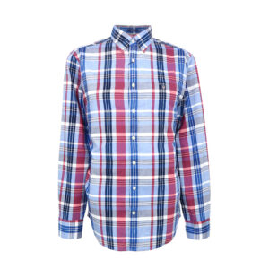 Gant férfi hosszú ujjú ing, színes kockás, 100% pamut, regular fit