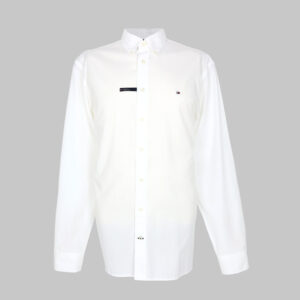 Tommy Hilfiger férfi hosszú ujjú ing, fehér, regular fit, classic collar, 100% pamut