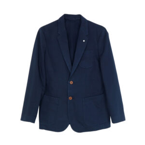 Gant férfi zakó, sötétkék, pamut, slim