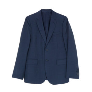 Gant férfi zakó, sötétkék kockás, gyapjú, slim