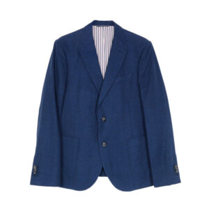 Gant férfi zakó, sötétkék, pamut-len, tailored fit