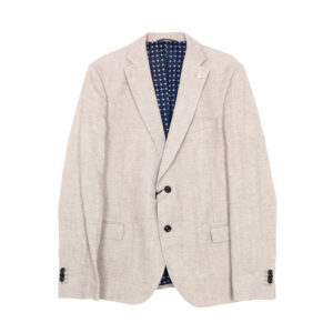 Gant férfi zakó, drapp, pamut-len, tailored fit