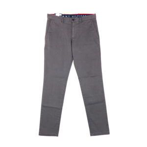 Tommy Hilfiger férfi nadrág, szürke, pamut, slim fit, stretch