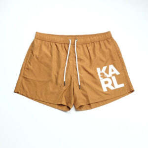 Karl Lagerfeld férfi fürdőnadrág, okker