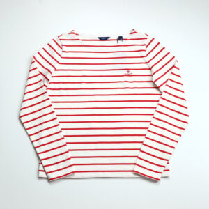 Gant női póló, piros-fehér csíkos, 100% pamut