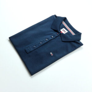 Tommy Hilfiger női galléros póló, sötétkék, 100% organikus pamut