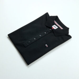 Tommy Hilfiger női galléros póló, fekete, 100% organikus pamut