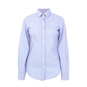 Gant női hosszú ujjú ing, világoskék, mintás, panut