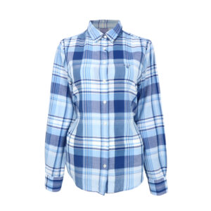 Gant női hosszú ujjú ing, kék kockás, 100% pamut