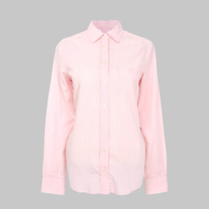 Gant női hosszú ujjú ing, világos rózsaszín csíkos, pamut