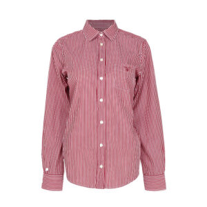 Gant női hosszú ujjú ing, bordó csíkos, 100% pamut