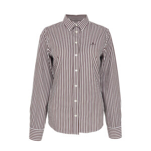 Gant női hosszú ujjú ing, barna csíkos, 100% pamut