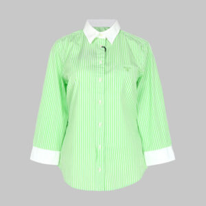 Gant női ing, világoszöld csíkos, pamut
