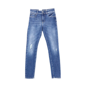 Guess női farmernadrág, kék, pamut, skinny, high rise