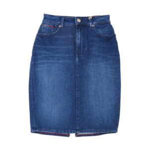 Tommy Hilfiger női szoknya, kék, high waist, premium stretch