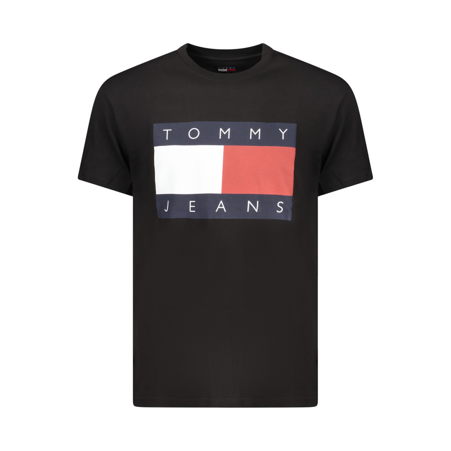 Tommy Hilfiger fekete férfi póló nagyméretű logóval2