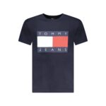 Tommy Hilfiger sötétkék férfi póló nagyméretű logóval2